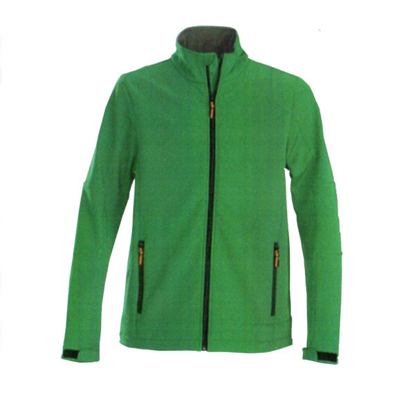 Softshell de couleur verte