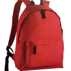 sac à dos de couleur rouge